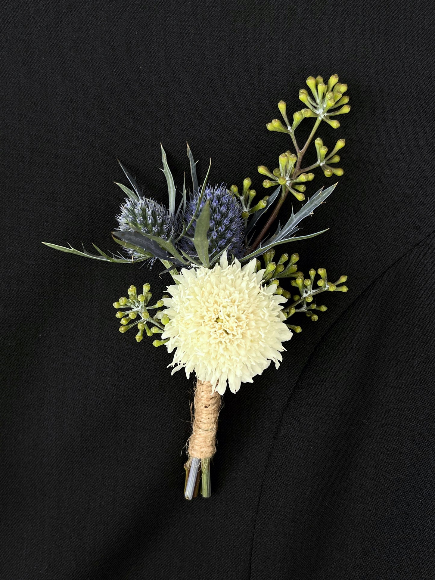 #2. Rustic thistle boutonniere