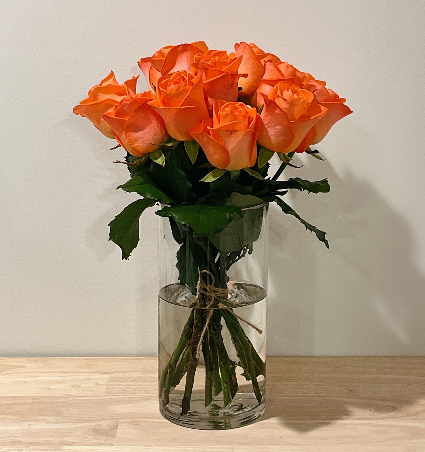 #13. Vivid Orange Rose Bouquet